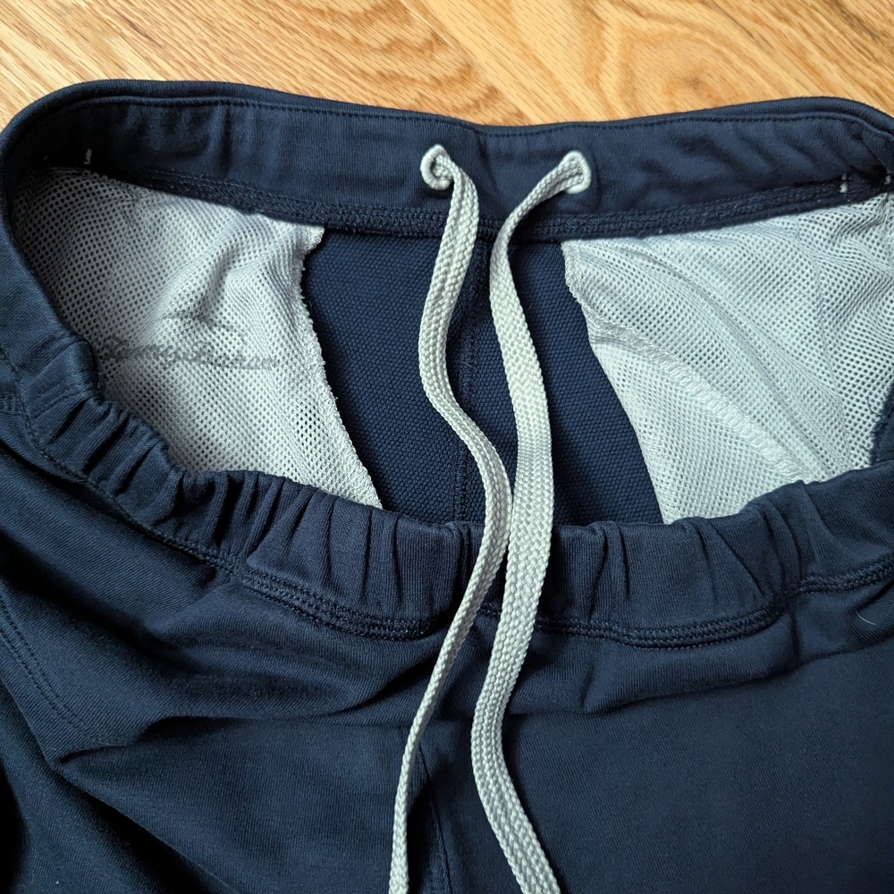 Tommy Bahama Mens M Navy Blue Lounge Shorts with Zipper Pockets Drawstring - Picture 8 of 8